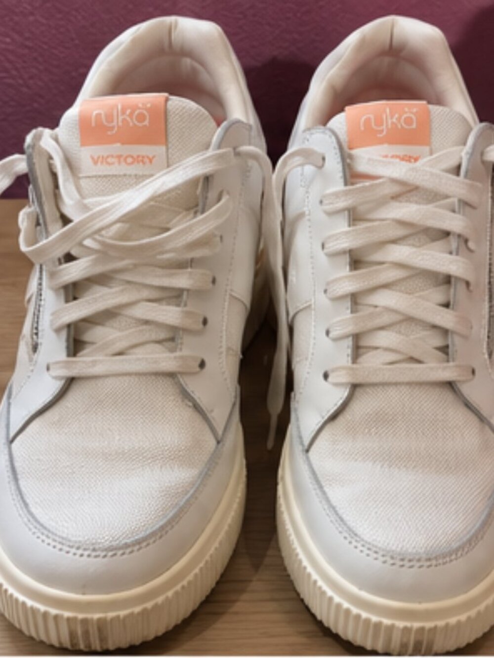 Ryka Victory White Rebound Fit Sneakers Side Zip Women’s Size 8